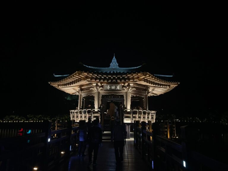 【安東・月映橋】昼・夕暮れ・夜景を一日で楽しむ