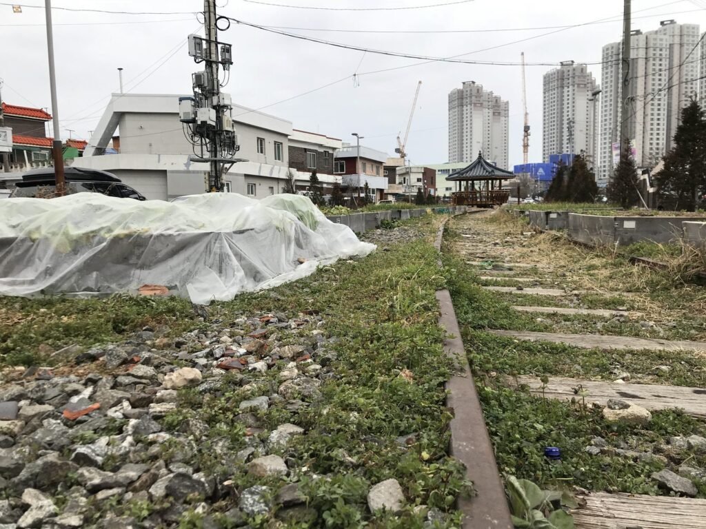 草がしげる昔の線路