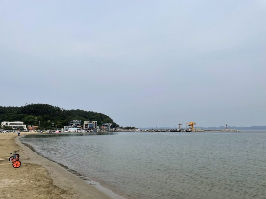 迎日台海水浴場の砂浜