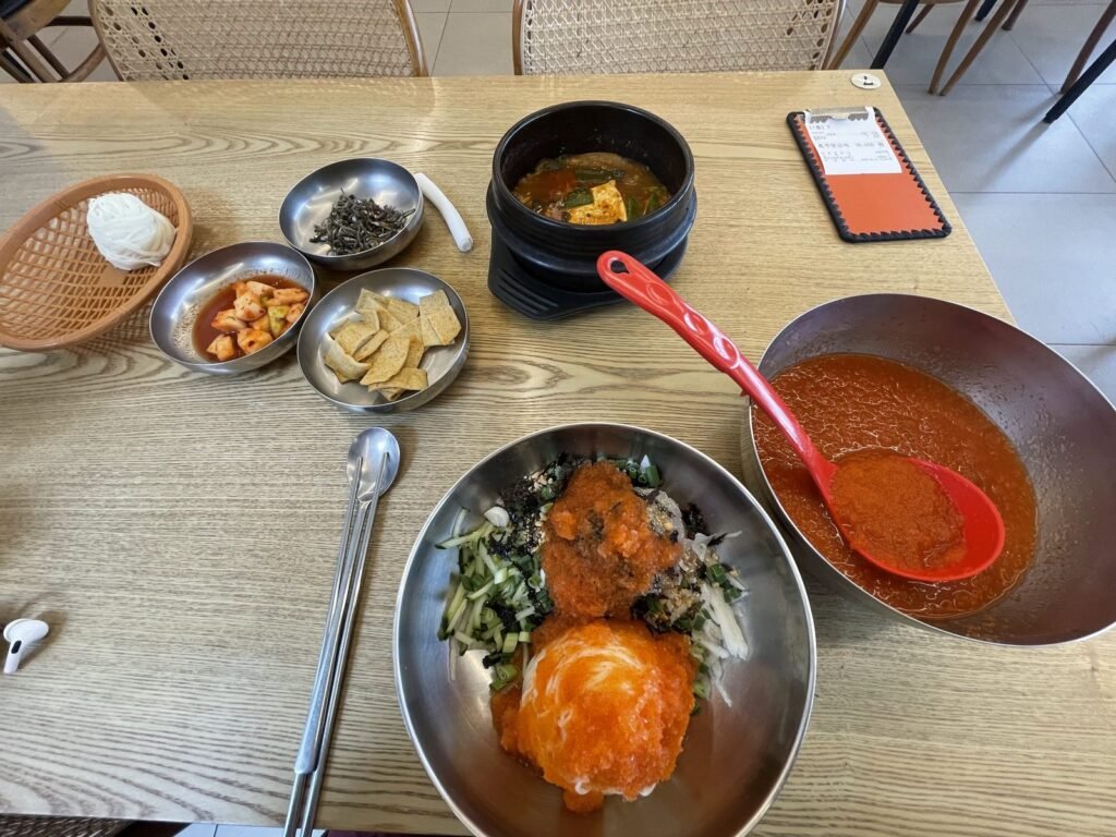 環汝刺身店のムルフェ定食
