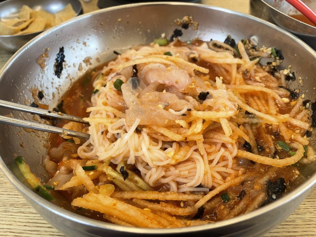 ムルフェにそうめんを入れたところ